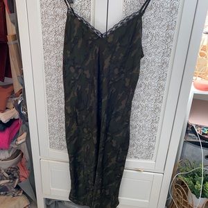 Camo slip dress